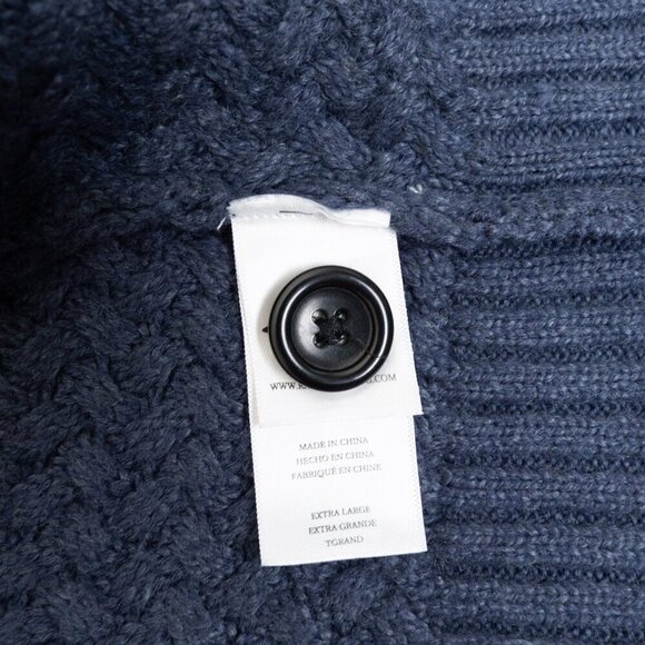 Rails Shepley Cardigan Navy Blue Button Down Shawl Collar Sweater - Picture 12 of 14